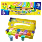 Farby i media malarskie - Farby plakatowe pastel 12 kolorów 20ml ASTRA - miniaturka - grafika 1