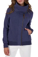 Kurtki damskie - Alife and Kickin damska kurtka dresowa MerteAK A, kurtka rekreacyjna, bluza z zamkiem błyskawicznym, XS-XXL, granatowa, L, granatowy melanż - miniaturka - grafika 1