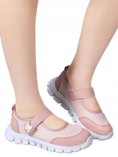 SHEIN RÓŻOWE SPORTOWE BUTY DZIECIĘCE Z RZEPAMI I MOTYLKIEM 31 1EA