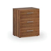 Szafki biurowe - Komoda biurowa do biurka PRIMO WOOD, 740 x 600 x 420 mm, orzech - miniaturka - grafika 1