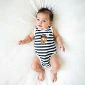 Body dla niemowląt - Body dziewczęce BAWEŁNIANE marynarskie PIRATE GIRL Captain Mike r. 98/104 - miniaturka - grafika 1