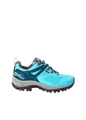 Buty trekkingowe damskie - Jack Wolfskin Damskie buty trekkingowe Rebellion Guide Texapore Low W, Turquoise Coral, 43 EU - miniaturka - grafika 1