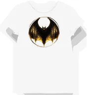 Koszulki i topy damskie - Koszulka damska biała z nadrukiem złotych nietoperzy dla miłośników horroru M - miniaturka - grafika 1