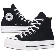 Trampki damskie - Converse buty trampki damskie czarne wysokie platforma 560845C 39,5 - miniaturka - grafika 1