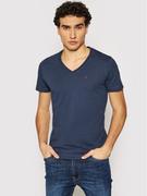 Koszulki męskie - Tommy Jeans T-Shirt DM0DM04410 Granatowy Regular Fit - miniaturka - grafika 1