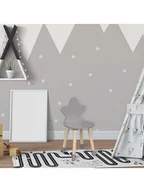 Krzesełka i taborety dla dzieci - The Home Deco Kids Krzesło dziecięce "Etoile" w kolorze szaro-jasnobrązowym - 28 x 54 x 27 cm - miniaturka - grafika 1