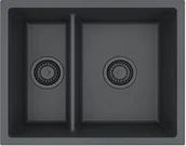 Zlewozmywaki - Zlew ALVEUS OMNI 50 BLACK EDITION black matt G90 (1150071) - miniaturka - grafika 1
