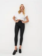 Spodnie damskie - Mohito - Wzorzyste spodnie skinny - czarny - miniaturka - grafika 1