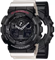 Zegarki męskie - Zegarek G-SHOCK SET GA-100-1A1ER + BEZEL 10378531 + PASEK 10395227 - miniaturka - grafika 1