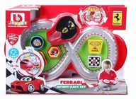 Tory, garaże, parkingi - Bburago, tor nieskończoność z autkiem Ferrari - miniaturka - grafika 1