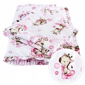 Kołdry i poduszki dla dzieci - KOŁDERKA BEZPOSZEWKOWA Z FALBANĄ PODUSZKA NIEMOWLĘCA 75x55 cm BAWEŁNA BabyU - miniaturka - grafika 1