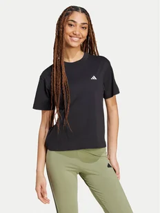 adidas T-Shirt Essentials Small Logo JH3690 Czarny Slim Fit - Koszulki i topy damskie - miniaturka - grafika 1