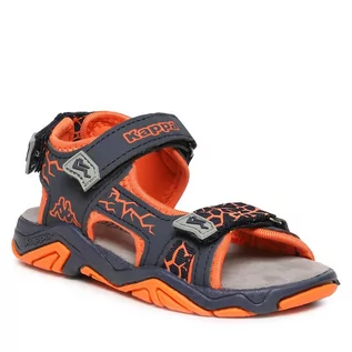 Buty dla chłopców - Sandały Kappa 261019K Navy/Orange 6744 - grafika 1