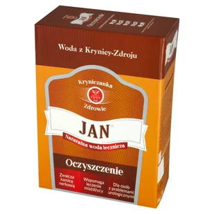 Kryniczanka Jan Naturalna woda lecznicza Oczyszczenie 3 l - Woda - miniaturka - grafika 1