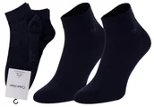 Skarpetki męskie - CALVIN  KLEIN SKARPETY SKARPETKI STOPKI 2 PARY NAVY 701218706 003 - Rozmiar: 39-42 - miniaturka - grafika 1