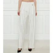 Spodnie damskie - Joop! Spodnie Paris-X | flare fit | z dodatkiem lnu - miniaturka - grafika 1