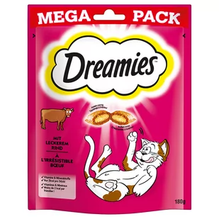 Dreamies przysmaki dla kota - Wołowina, 3 x 180 g| Dostawa i zwrot GRATIS od 99 zł - Przysmaki dla kotów - miniaturka - grafika 1