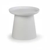 Stoły ogrodowe - B2B Partner Plastikowy stolik kawowy FUNGO średnica 500 mm, biały 413000 - miniaturka - grafika 1