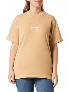 Koszulki męskie - Replay T-shirt męski, Desert 017, L - grafika 1
