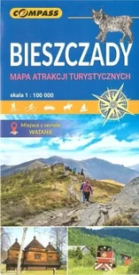 Mapa atrakcji tur. - Bieszczady 1:100 000 - Opracowanie zbiorowe - Atlasy i mapy - miniaturka - grafika 1