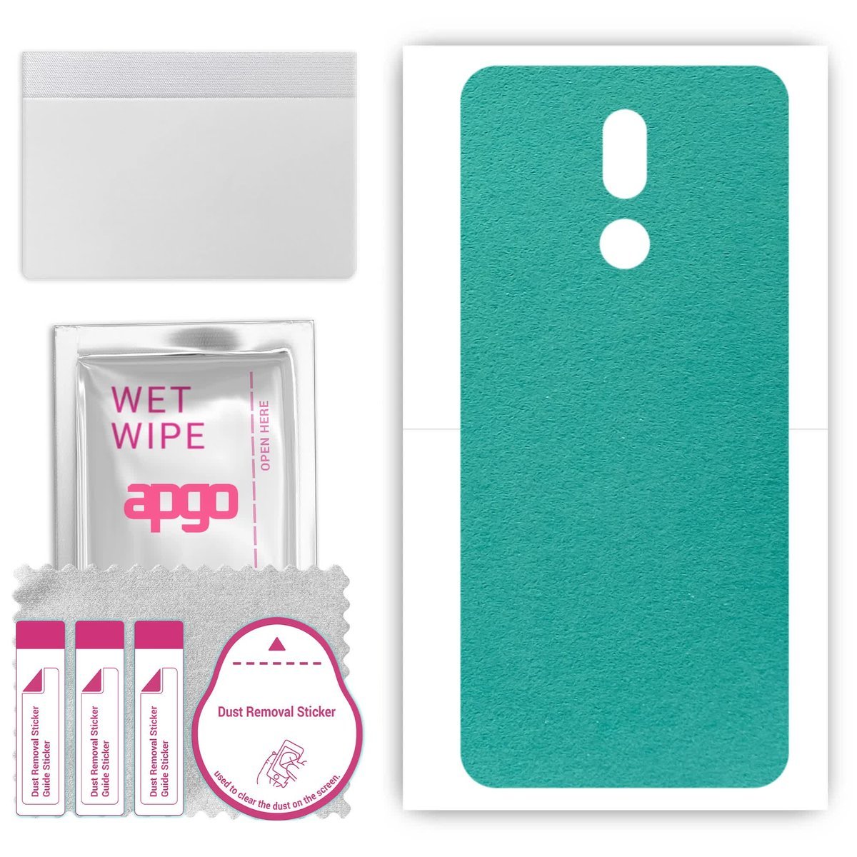 Folia naklejka skórka strukturalna na TYŁ Zamsz do Nokia 3.2 - Zamsz Miętowy - apgo SKINS