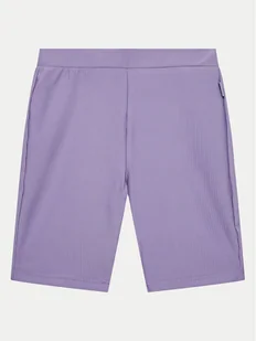 4F Szorty sportowe 4FJWSS24TTIGF134 Fioletowy Slim Fit - Spodenki damskie - miniaturka - grafika 1