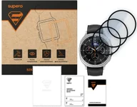 Akcesoria do smartwatchy - Szkło hartowane do Samsung Galaxy Watch 8 46mm, przezroczyste z czarną ramką, 3 szt. - miniaturka - grafika 1