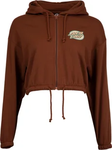bluza damska SANTA CRUZ LINED OVAL DOT ZIP HOOD Sepia - Bluzy damskie - miniaturka - grafika 1
