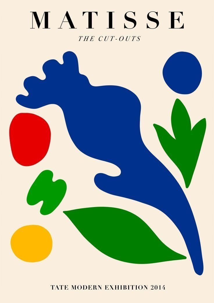 PODKŁADKA POD MYSZ Nadruk 22x18 cm Henri Matisse The Cut-Outs Tekst Prezent