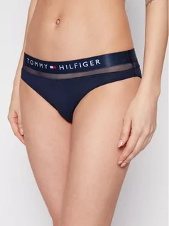 Majtki damskie - Tommy Hilfiger Figi klasyczne UW0UW00022 Granatowy - grafika 1