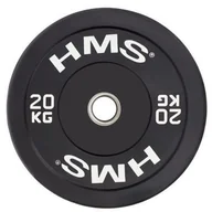 Pozostały sprzęt siłowy - HMS BBR20 BLACK TALERZ OLIMPIJSKI BUMPER 20 KG 1AB-17-61-018 - miniaturka - grafika 1