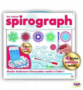 Spirograph Deluxe Neon Glitter Palette SPIROGRAF - Zabawki kreatywne - miniaturka - grafika 1