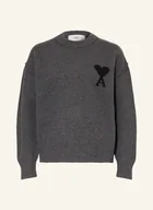 Moda i Uroda OUTLET - Ami Paris Sweter grau - miniaturka - grafika 1