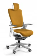 Fotele i krzesła biurowe - Fotel biurowy Wau 2 ergonomia design biały honey - miniaturka - grafika 1
