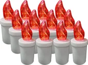 Lampiony i znicze - Znicz elektryczny LED CORTINA 4/20/WLC MINOR II RED 12szt CZERWONY - miniaturka - grafika 1