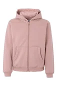 Bluzy dla dziewczynek - Mukua Byron Kids Bluza dziecięca z zamkiem błyskawicznym i kapturem, kolor Pale Rose, rozmiar 5/6 - miniaturka - grafika 1