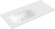 Umywalki - Mexen Vela umywalka wpuszczana w blat lewa 101 x 46,5 cm, biała połysk - 25231000L - miniaturka - grafika 1