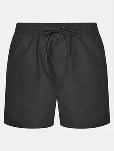 Calvin Klein Swimwear Szorty kąpielowe KM0KM01109 Czarny Regular Fit - Kąpielówki męskie - miniaturka - grafika 1