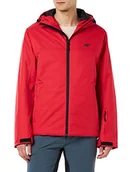 Kurtki męskie - 4F Męska kurtka narciarska Kumn001 Jeans, czerwona, XXXL, czerwony - miniaturka - grafika 1