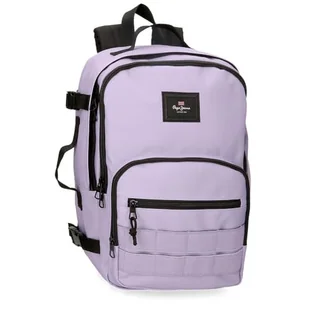 Pepe Jeans Aris Colorful Plecak kabinowy na laptopa 15,6" fioletowy 25 x 40 x 20 cm Poliester by Joumma Bags - Torby na laptopy - miniaturka - grafika 1