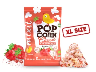 MIXIT Duży bio popcorn truskawka, 75g - Popcorn - miniaturka - grafika 1