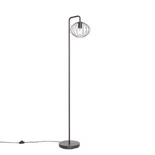 QAZQA Designerska lampa podłogowa czarna 23 cm - Margarita - Lampy stojące - miniaturka - grafika 1
