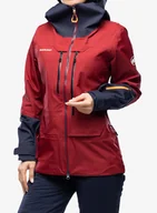 Kurtki narciarskie - Kurtka narciarska damska Mammut Haldigrat Air HS Hooded Jacket - blood red/marine - miniaturka - grafika 1