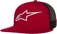 Czapki i chusty sportowe męskie - Czapka Corp Trucker by alpinestars, czerwono-czarny, One Size - miniaturka - grafika 1