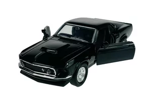 Welly Old Timer 1969 Ford Mustang Boss 429 Czarny 1:34 Samochód Nowy Metalowy Model - Samochody i pojazdy dla dzieci - miniaturka - grafika 1
