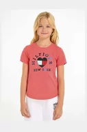Koszulki dla dziewczynek - Tommy Hilfiger t-shirt bawełniany dziecięcy kolor różowy - miniaturka - grafika 1