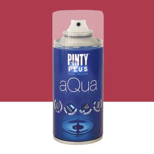 Farba wodna w sprayu AQUA 150 ml Aurora red PINTY PLUS - Farby i lakiery w sprayu - miniaturka - grafika 1