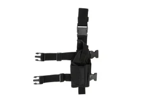 GFC Tactical - Kabura udowa z ładownicą na magazynek - Czarna - GFT-29-000227 - Odzież taktyczna i umundurowanie - miniaturka - grafika 1