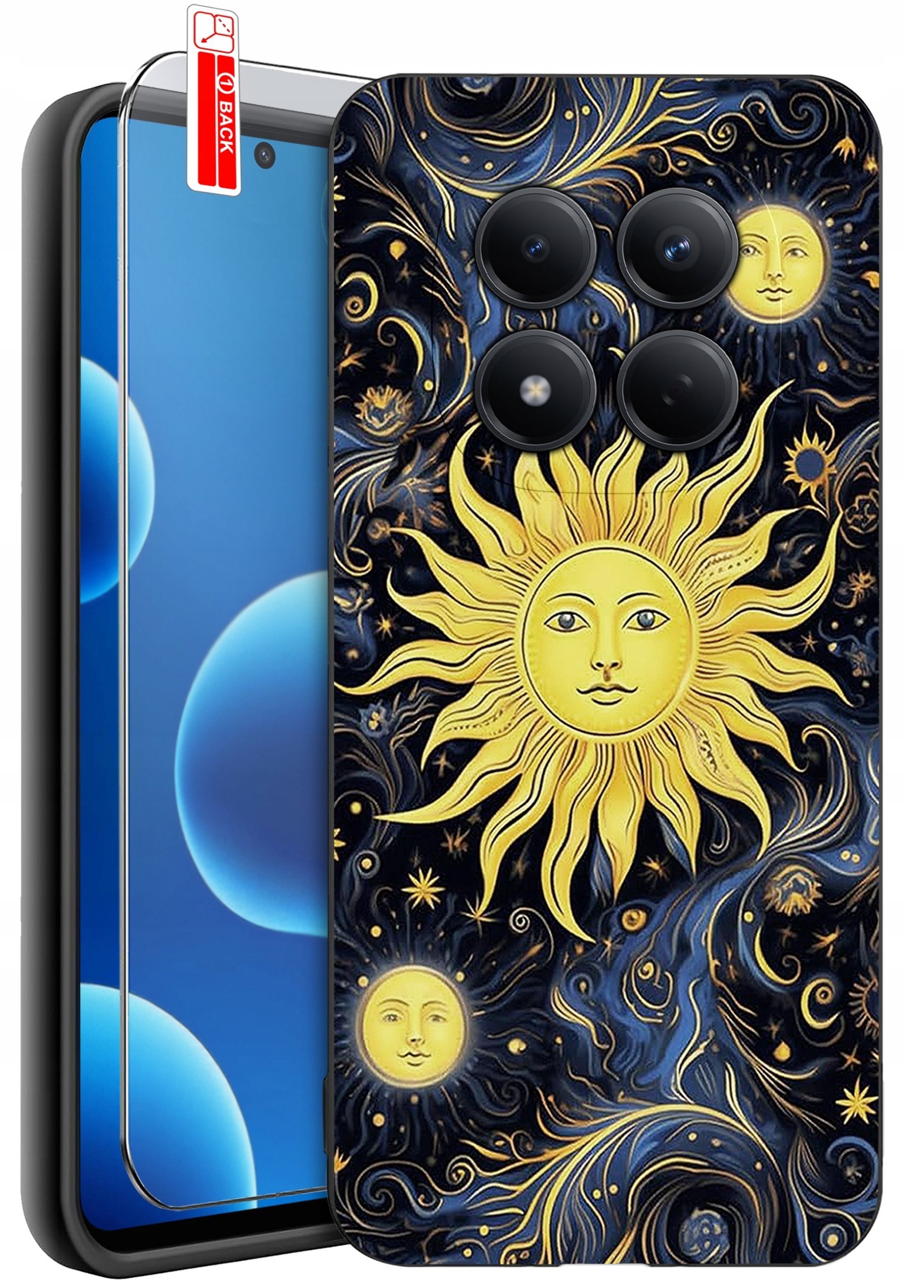 krainaGSM ETUI do Xiaomi Redmi Note 15 Pro 4G WZORY SILIKONOWE MATT CASE + SZKŁO