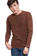 Swetry męskie - Męski Sweter Mustang Emil C Waffle Andorra 1008709 3232-2Xl - miniaturka - grafika 1